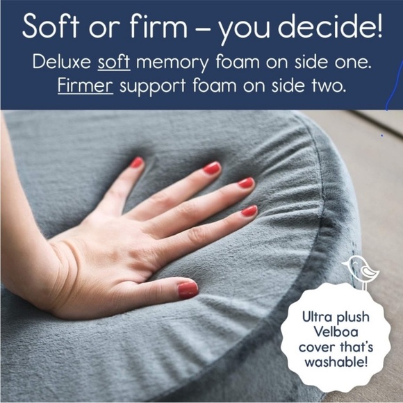 hiccapop Pregnancy Pillow Wedge Gray Maternity Belly Support Back NWT - Picture 3 of 6